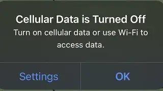 Cellular/Mobile Data is Turned Off Turn On Cellular Data or Use Wi-Fi to Access Data on iPhone