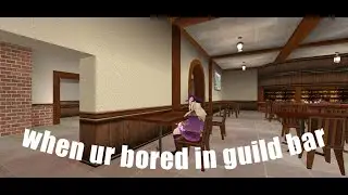 when ur bored in guild bar | toram online | chae_