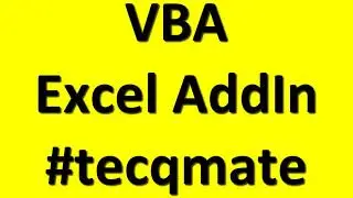 ⚡ VBA Excel Add-In🔥 Basic Excel Plugin Tutorial 