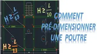 Comment Pré dimensionner les Poutres ? #BétoArmé #GénieCivil