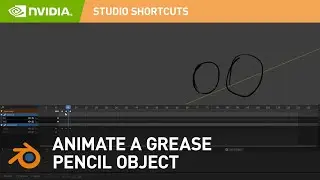 How to Animate a Grease Pencil Object in Blender | NVIDIA Studio Shortcut