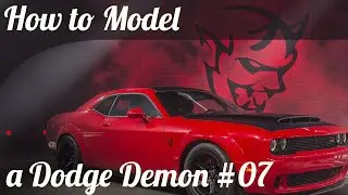 3D Car Modeling Tutorial pt.7 | Modeling a Dodge Demon