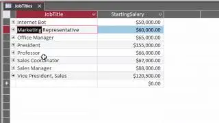 Microsoft Access: Modifying values in the drop-down list of a Lookup field
