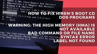 Fix The high memory (HMA) is not available | HBCD 15.2