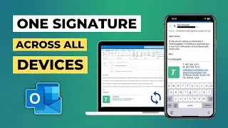 How to Sync the Outlook Signature Across Devices | Company-wide Email Signature