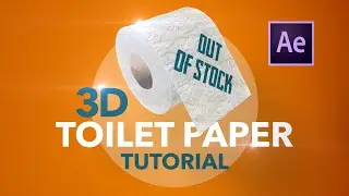 Create REALISTIC 3D TOILET PAPER in After Effects | CC Cylinder Tutorial