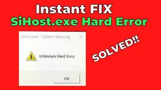 How to Fix SiHost Exe Hard Drive Error on Windows 10 [SOLVED]