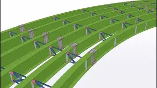 How to Create Stiffeners & Gussets in Curved Poly beam in Tekla Structures (Tricky Method) [2022]