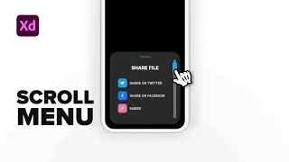 Scroll Menu Animation - Adobe Xd Tutorial