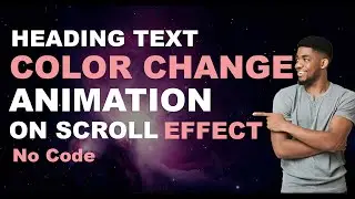 Elementor Pro Tutorial: Heading Text Color Change Animation On Scroll | No Code | Tips & Tricks