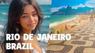 IPANEMA to COPACABANA, Walking Tour ARPOADOR, Rio de Janeiro, BRAZIL — (Narrated)【4K】🇧🇷