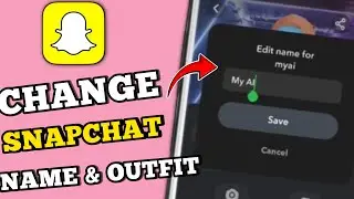 How to change my ai name on snapchat | How to change my ai avatar on snapchat | Snapchat my ai name