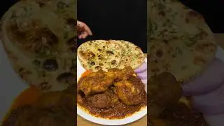 Chicken Bhuna Masala with Naan ASMR Cooking 