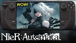 NieR Automata on LCD Steam Deck is INCREDIBLE - 60 FPS ? - GLORY TO STEAM DECK