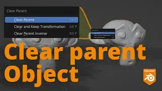 Blender 3.4 - Unparent an Object