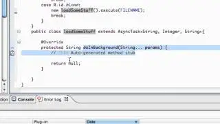 Android Application Development Tutorial - 101 - Async Task class to load stuff