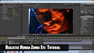 Realistic Human Zombi Eye (Adobe After Effects Tutorial)  На русском