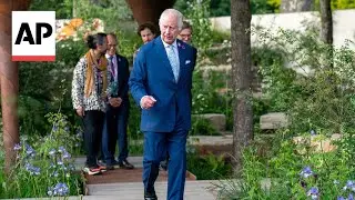 UK King Charles and Queen Camilla tour Chelsea Flower Show