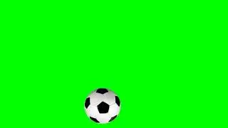 Football Soccer Ball Rolling Green Screen copyright Free