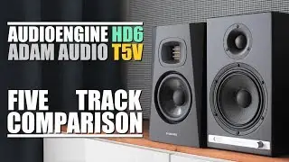 Audioengie HD6 vs Adam Audio T5V  ||  5 Track Comparison