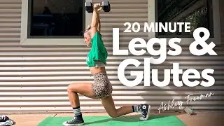 20-MINUTE LEGS AND GLUTES WORKOUT (using dumbbells).. Ashley Freeman