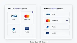 Design Payment Method System using HTML and CSS only with free source code | Creative JS Coder