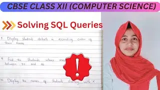 Solving SQL queries/CBSC (ncert)class 12 Computer science previous year questions