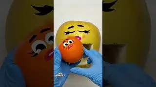 Life Doodles | Pomelo operation, birth 2 in 1 😂 #lifedoodles #fruitsurgery #shortvideo #shorts