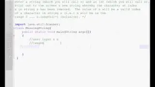 Exercise 6 Week 2 - Java Tutorial Missing String Substring Combining Strings