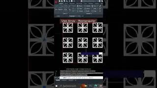 Fast Copy in Rectangular Pattern | AutoCAD Array 