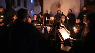 Днесь висит на древе. Муз. С.Трубачева. Братский хор Святогорской Лавры 14.4.19 г.