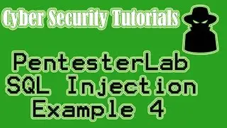 Web For Pentester | PentesterLab SQL Injections: Example 4