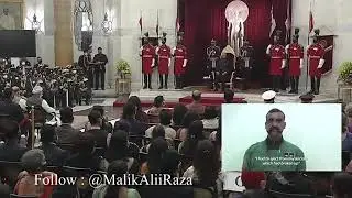 Abhinandan Varthaman being accorded the Vir Chakra by President Ram Nath Kovind, for shooting down.
