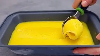 Prendo qualsiasi frutto e preparo questo delizioso gelato! Solo 2 ingredienti!