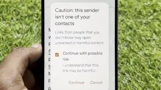 Google Message Show Caution This Sender isnt one of your contacts Problem