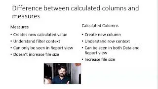 Difference between Calculated Columns and Measures in POWER -BI