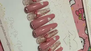 My first press on nail design! Happy New Years Everyone!!!