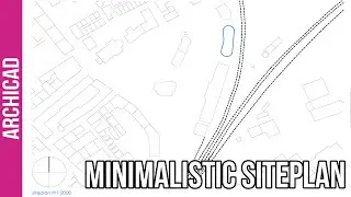 Minimalistic Siteplan in Archicad - Tutorial