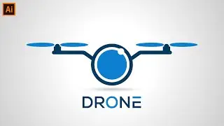 How to create drone logo design in Illustrator