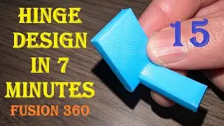 15 - Fusion 360 - Print In Place Hinge Design #fusion360 #3ddesign