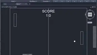 Tennis game for AutoCAD