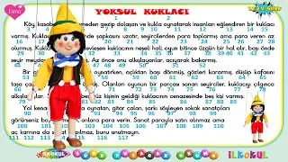 1.2.3.4.Sınıf Süre Tutarak Okuma-3 / Yoksul Kuklacı Masalı / 117 Kelime / İlkokul İçiN / PDF