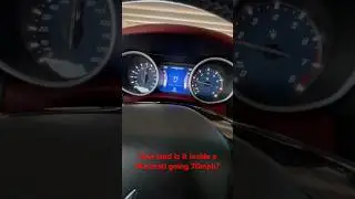 How loud is it inside a 2014 Maserati Ghibli going 70mph in TX?