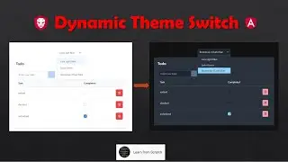 PrimeNG Dynamic Theme Change (using Dropdown contains multiple themes)