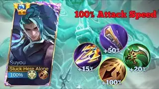 SUYOU INSANE DAMAGE! SUYOU HIGH DAMAGE BUILD ATTACK SPEED(suyou best damage build ever) - SUYOU MLBB