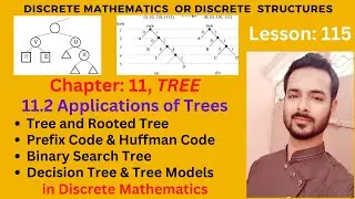 Lesson 115: Applications of Trees | Prefix Codes | HUFFMAN CODING