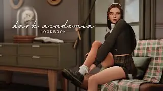 dark academia lookbook┊the sims 4 create a sim + cc list