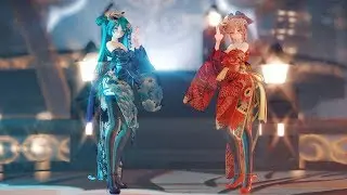 [MMD]Red&Blue Ladies！♪宵々古今