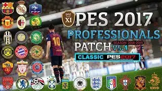 CLASSIC PES PROFESSIONALS PATCH 5.1 + EUROPA PES 2017 DOWNLOAD