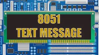 Configure 8051 to display text message on screen | Embedded System Practicals